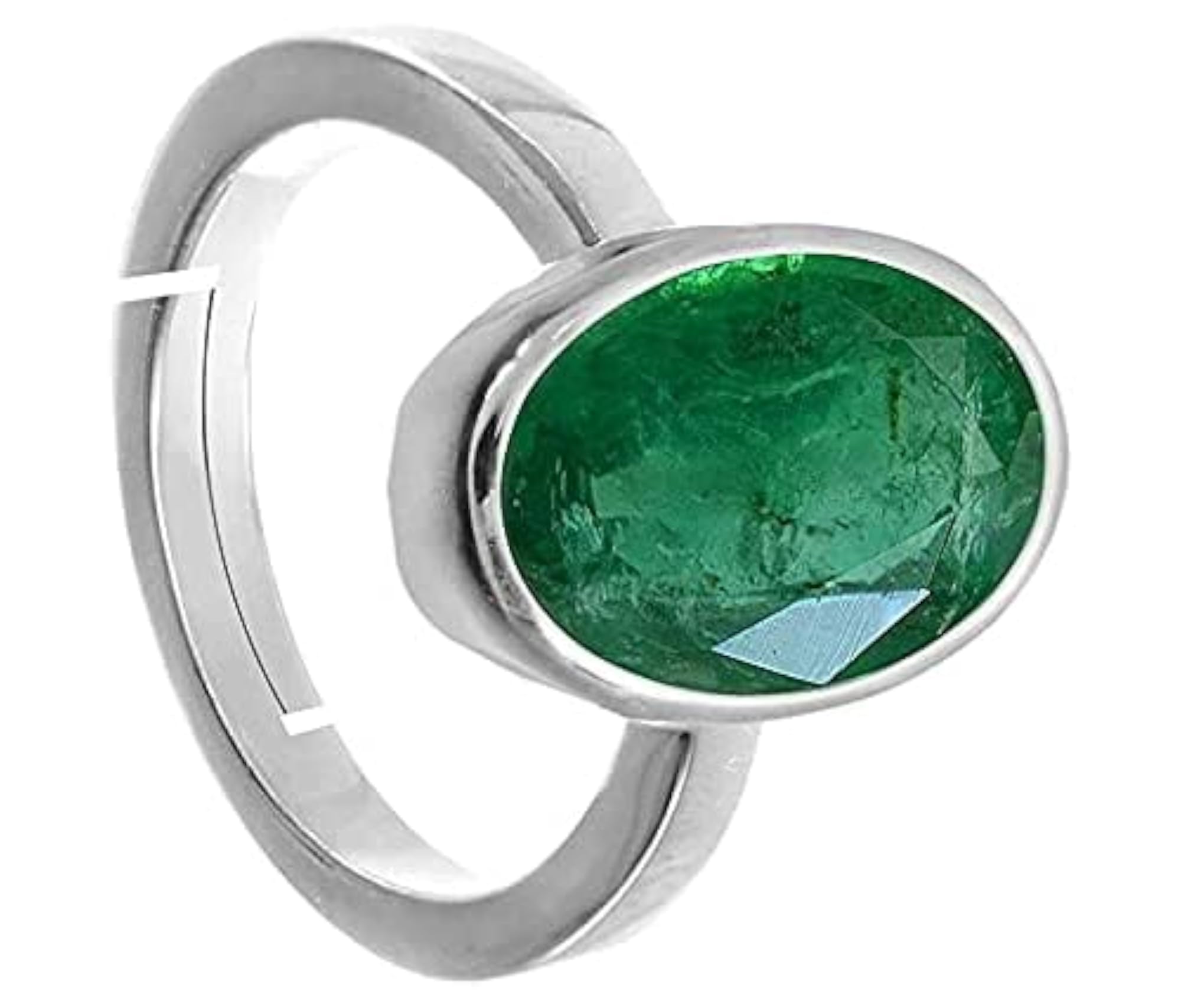 14.25 Ratti Natural Emerald Adjustable Ring, Lab Certified
